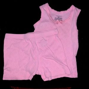 Cute summer tank top with shorts in pink💕